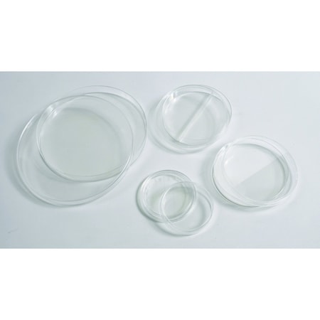 UNITED SCIENTIFIC Petri Dishes, Polystyrene, 90mm X 15mm, Two Compartments, Case, 500PK K1003-PK/500